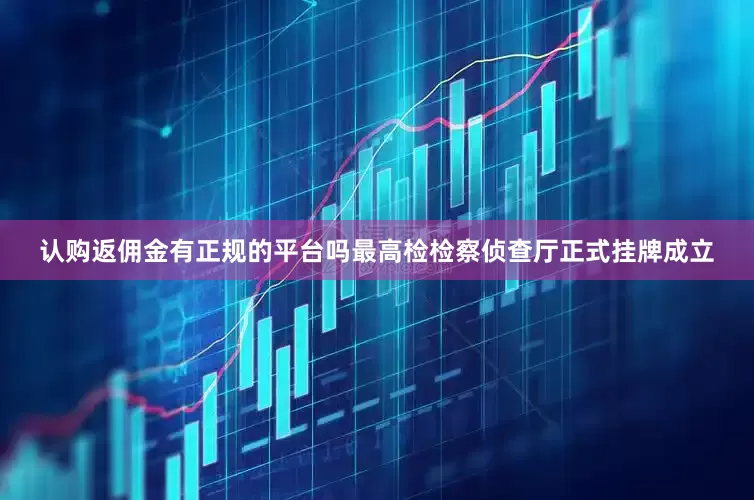 认购返佣金有正规的平台吗最高检检察侦查厅正式挂牌成立