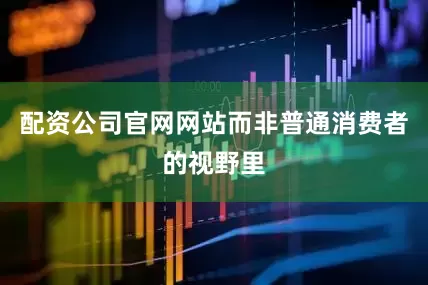 配资公司官网网站而非普通消费者的视野里
